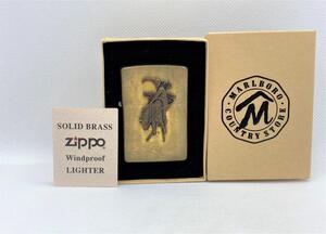 未使用 ZIPPO ジッポー 1994年 マルボロ カウボーイ ロデオ ライター ブラス