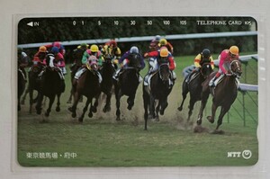 競馬テレホンカード　ミホノブルボン　東京競馬場　105度数