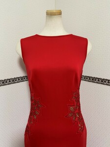 新同 XS/9 Tadashi Shoji タダシショージ レッド ワンピース ドレス レース RN10626XLN