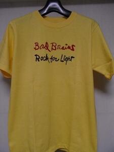 USパンク関連★即決★新品バンドＴシャツ★バッド・ブレインズ★BAD BRAINS★イエローボディ×レッド/ブラック★S/M/Lサイズ対応可能