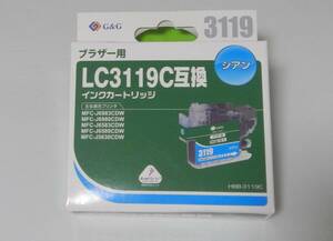 【新品未使】■Brother LC3119C ブラザー互換インクカートリッジ　シアン/ 残量表示ICチップ付/検索 LC3119C