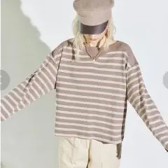 ALEXIA STAM Stripe Long Sleeve Tee