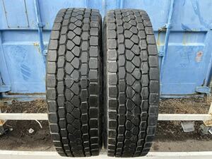 TBLT97 新品未使用 255/70R22.5 143/140J BRIDGESTONE M-80c ブリヂストン 夏タイヤ ミックス MIX SNOW 再生 更生 リトレット 2本セット