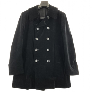 【中古】yohji yamamoto POUR HOMME 20AW HR-C06-003 Corduroy Double P Coat ブラック サイズ3 ヨウジヤマモトプールオム[240017583251]