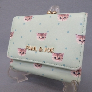 H961★PALL&JOE ポール＆ジョー　三つ折り財布　猫 11/11★A