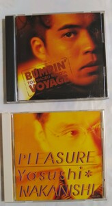 久保田利伸 「BUMPIN’ VOYAGE」 と 中西保志 「PLEASURE」　　中古CDアルバム２枚