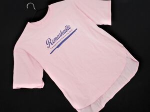 CIAOPANIC TYPY チャオパニックティピー オーバーサイズ プリント Tシャツ sizeone/ピンク ■◆ ☆ eeb0 メンズ