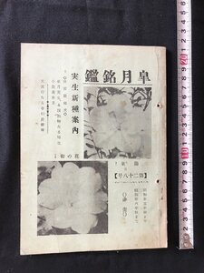 i○*　皐月名鑑 第28号 実生新種案内 昭和35年秋～昭和36年秋　宇都宮市中丸 靑晃園　1点　書込み・傷みあり　/D05