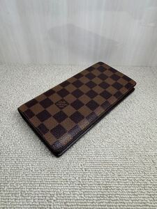 美品 ルイヴィトン ダミエ ポルトフォイユ ブラザ VUITTON LOUIS 長財布 N60017 ポルトフォイユ ブラザ 正規品