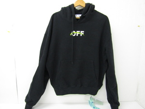 OFF-WHITE オフホワイト ロゴ パーカー フーディー SIZE:M タグ付 ☆FG6220