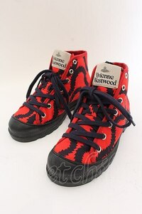 Vivienne Westwood / スクイグルスニーカー 36（約23cm） レッド O-24-06-09-029-sh-YM-OS