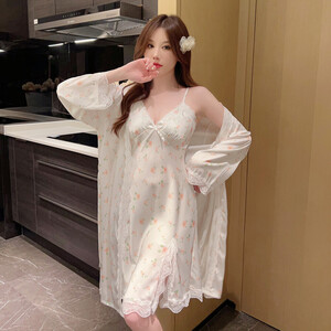 ★ オレンジフラワー ★ Lサイズ ★ ナイトウェア 2点セット nightwear925o2 ルームウェア レディース おしゃれ 部屋着 ナイトウェア