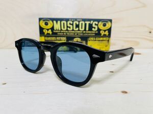 ◆MOSCOT◆LEMTOSH◆モスコット◆レムトッシュ◆サングラス 黒縁 ウェリントン カラーレンズ 伊達眼鏡 未使用 美品