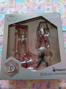 Happyくじ　ハッピーくじ　スペシャル　コンプリートボックス　D賞　マーベル　MARVEL　ディズニー　100周年　プラチナ　オーナメントくじ