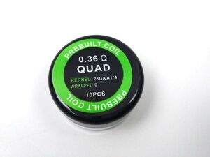 プリメイド プリビルド コイル カンタルA1 QUAD 0.36ohm 10個セット