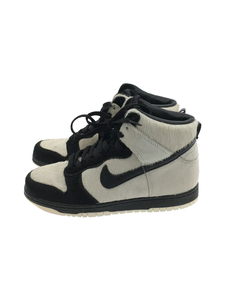 NIKE◆DUNK HIGH PREMIUM/上野パンダ/323955-101/ハイカットスニーカー/24.5cm/WHT