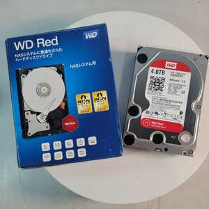WD RED Western Digital SATA 3.5インチ HDD 4TB WD40EFRX 使用時間少ない 中古作動品 管理番号 2407234