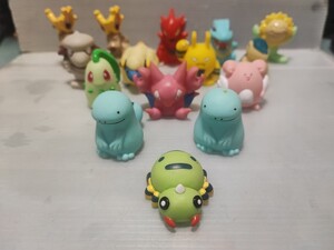 現状品　ポケモンキッズ チコリータ その他 15個まとめてバンダイ　 ソフビ 指人形