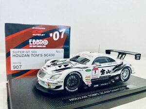 1/43 EBBRO 宝山 トムス LEXUS SC430 #1 脇阪寿一-A.ロッテラー Super GT GT500 2007