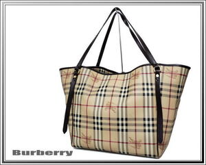 ☆Burberry/バーバリー ノバチェック ベージュ ショルダーバッグ トートバッグ送料税込み！