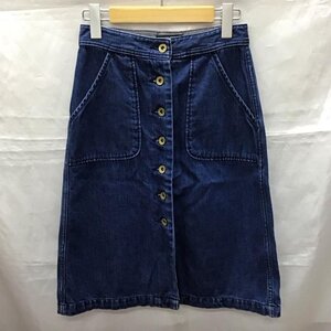 Rodeo Crowns XS ロデオクラウンズ スカート ひざ丈スカート フロントボタン デニム Skirt Medium Skirt 10114882