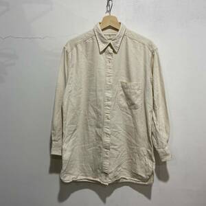 送料無料☆Abercrombie&Fitch☆長袖シャツ☆洗いざらし☆生成り系☆S☆z20☆xc