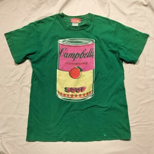 キャンベルスープ Tシャツ 緑系 
