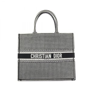 ディオール BOOK TOTE ブックトート ラージ ブランドオフ Dior キャンバス トートバッグ ジャガード 中古 レデ