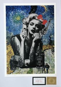DEATH NYC アートポスター 世界限定100枚 ポップアート Marilyn Monroe マリリンモンロー ゴッホ 星月夜 アンディウォーホル 現代アート 