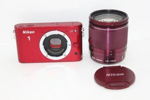 ニコン ミラーレス一眼 Nikon 1 J1 レンズセット レッド #0093-563