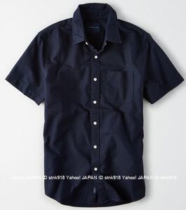 〓SALE!! ラス２!! アメリカンイーグル/US L/AE オックスフォード半袖シャツ/Indigo