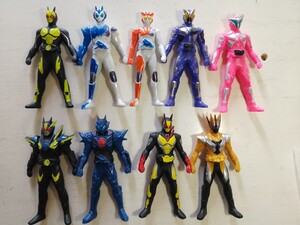 セット ソフビ ライダーヒーローシリーズ ゼロワン バルカン バルキリー 滅 迅 サウザー 仮面ライダー フィギュア