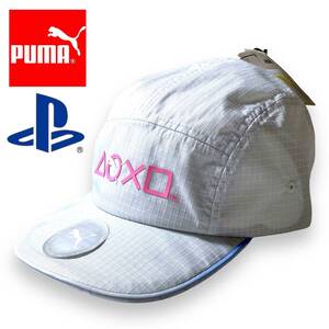 【F】24SS 新品 プーマ PUMA 機能スベリ 吸汗速乾 キャンパー キャップ アウトドア SONY PlayStation 025176 春夏 帽子 ◆R881