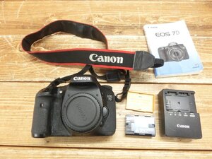 【TF-0148】Canon キャノン カメラ EOS7D ボディ EFマウント デジカメ デジタル一眼レフ 充電器/説明書付 通電確認済 現状品【千円市場】