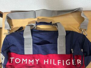 24112202 TOMMY HILFIGER ボストンバッグ ネイビー ショルダーバッグ スポーツ 旅行 大容量 トミーヒルフィガー