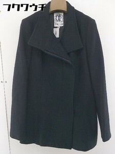 ◇ MICHEL KLEIN ミッシェルクラン スリム ウール 長袖 コート サイズ 38 ブラック レディース