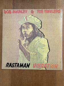 LP盤 REGGAE レゲエ BOB MARLEY＆THE WAILERS RASTAMAN VIBRATION ALBUM TUFF GONG ジャマイカ盤 ジャケット剥がれシミ有 