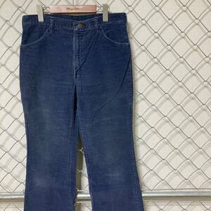 70s VINTAGE!! Wrangler ラングラー 1W357VN TALONジップ ブーツカット コーデュロイパンツ 32