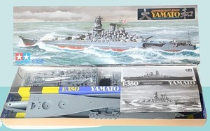 激安処分！タミヤ　１/350 戦艦大和　NO.78014-6500 艦船シリーズ14 艦隊旗 精密軍艦プラモデル　日本製　状態良好