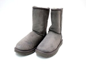 アグ UGG クラシックショート ムートンブーツ 22cm 5825W グレー