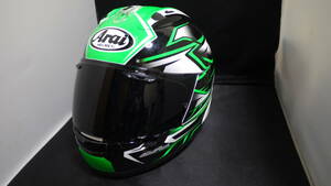 Arai RX-7X GREEN　グリーン (59～60cm)　中古　⑥