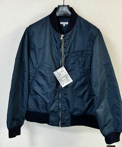 エンジアドガーメンツ アビエイタージャケット ネイビー フライトサテン 2017SS Engineered Garments Aviator Jacket Flight Sateen MA-1