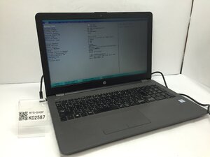 ジャンク/ HP HP 250 G6 Notebook PC Intel Core i5-7200U メモリ8.19GB SSD256.06GB 【K02587】