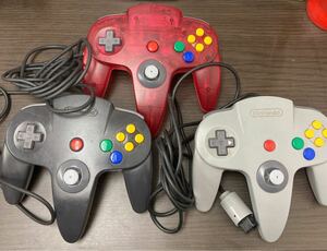 ☆Nintendo64☆ジャンク品☆コントローラー☆3色セット☆札幌☆北海道☆