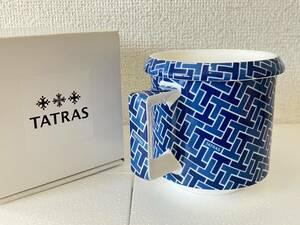 希少　非売品　TATRAS　モノグラム　マグカップ　タトラス　販促品　ノベルティ　ソーサー　コップ　グラス　高級　ハイブランド　ダウン