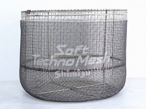 60ME14▲【12】未使用品Shimizu/シミズSoft Techno Mesh/ソフトテクノメッシュ約38cm黒色タモ網用替網・あゆアユ釣り