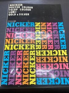 NICKER ニッカー絵具 カラーチャート 表 色見本 昭和40年代