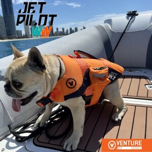 ジェットパイロット JETPILOT 2024 ドッグ ベスト ベンチャー DOG PFD JA23014 オレンジ S ライフジャケット ペット 犬