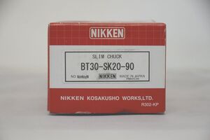 インボイス対応 新品 箱よごれあり 日研工作所 スリムチャック BT30-SK20-90