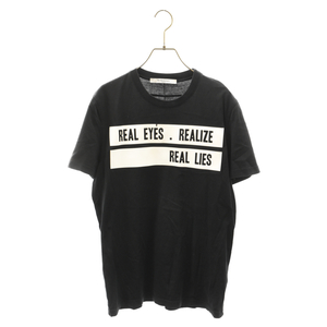 GIVENCHY ジバンシィ REALIZE フロントラバープリント半袖Tシャツ ブラック 17J 7138 651